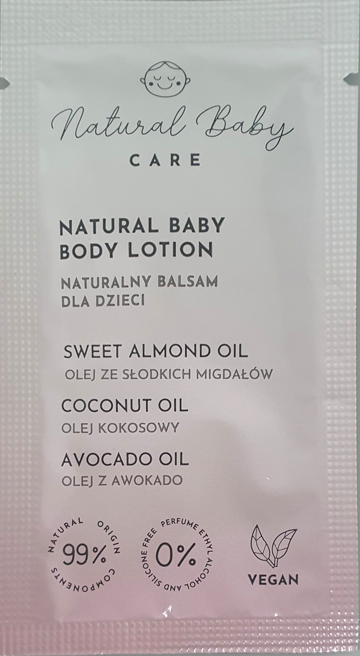 VZOREK - Natural Baby CARE dětské tělové mléko 7 ml