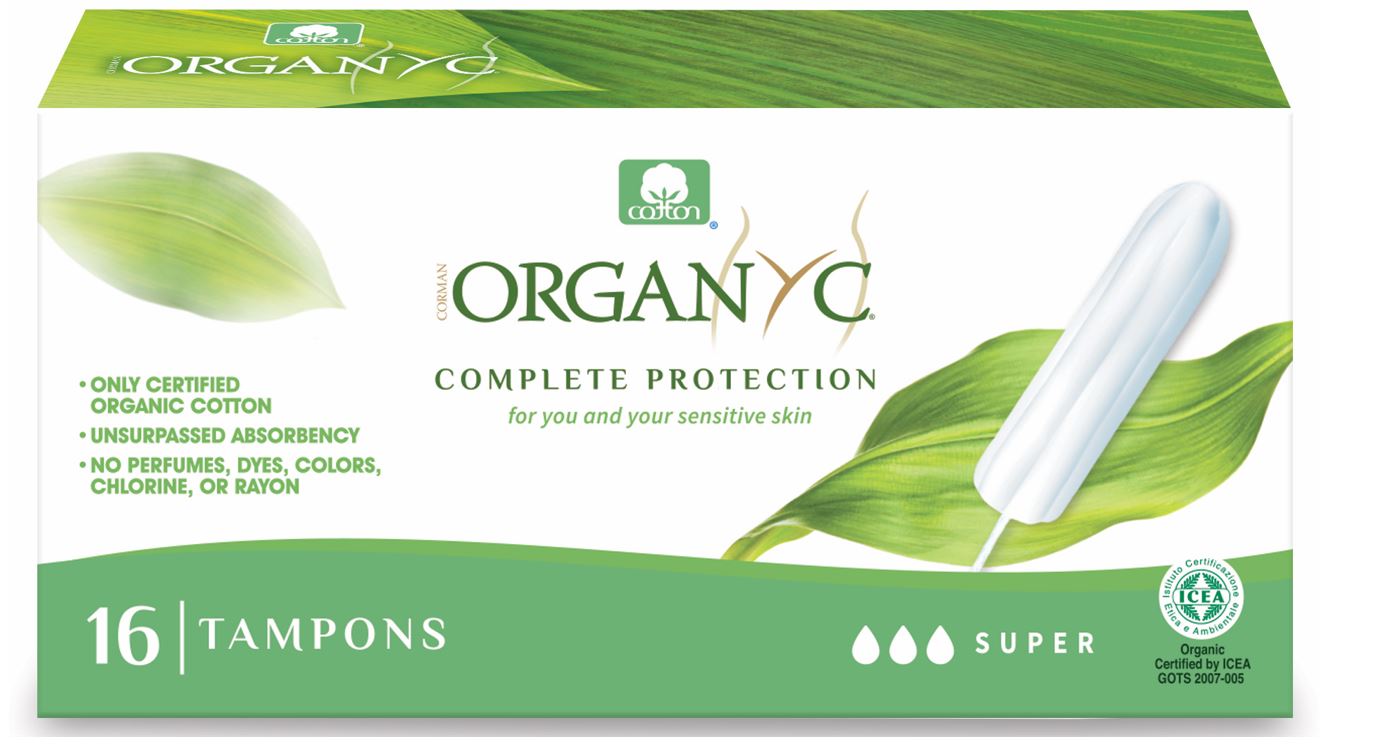 Organyc bio menstruační tampony SUPER (16 ks) velikost balení: kusové balení