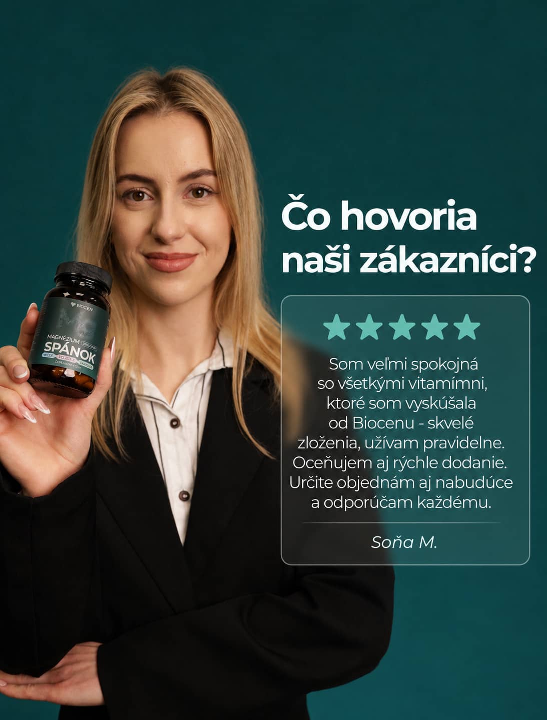 Overené recenzie zákazníkov na Biocen Magnézium SPÁNOK bisglycinát