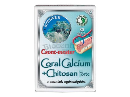 Dr. Chen Koral Kalcium + Chitosan forte s vitamínom D3, zinkom a eleuthero ženšenom (80 tabliet)