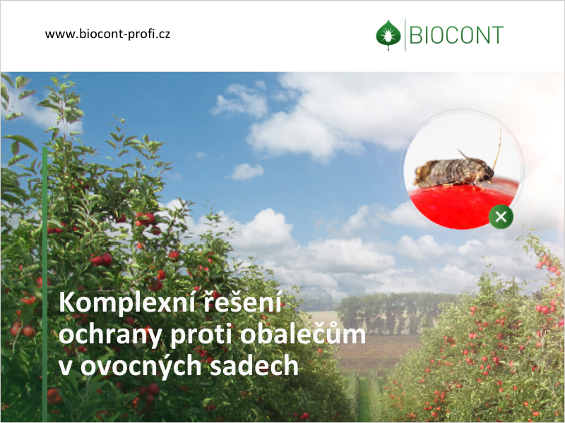 Komplexní řešení ochrany proti obalečům v ovocných sadech