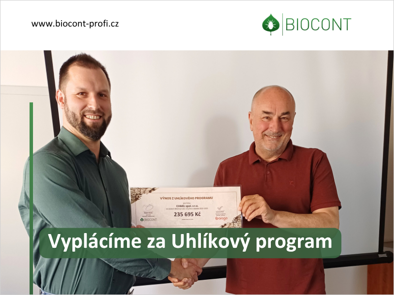 BIOCONT vyplácí zemědělcům stovky tisíc korun za uhlík uložený v půdě