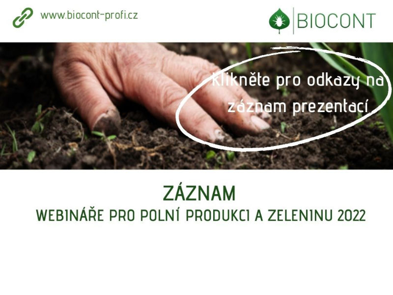 Záznam Semináře pro polní produkci a zeleninu 2021