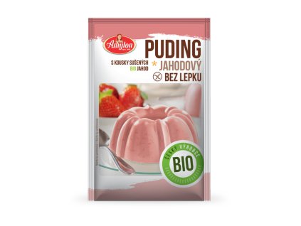 22864 puding jahodovy 40 g bio amylon