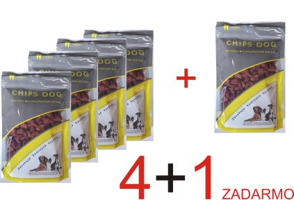 Maškrty pre psa Chips DOG BIOFER s obsahom huminových kyselín- 300g 4+1 ZADARMO