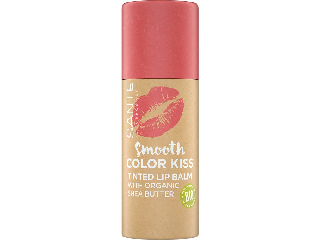 balzam na pery smooth color kis soft coral sante