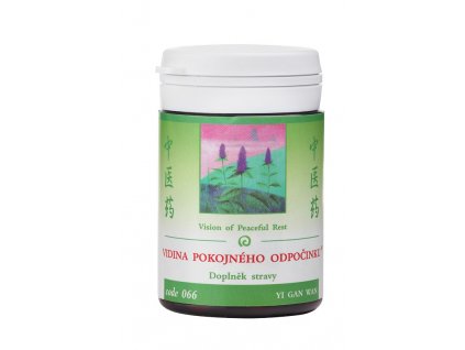 VIDINA POKOJNÉHO ODPOČINKU - YI GAN WAN - TCM Herbs (Objem 100 tabliet / 30 g)