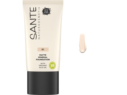 mineralny make up matte 01 warm linen sante