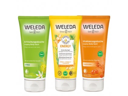 Sprchové gély SET FRESH 01 Weleda (Obsah 3 ks)