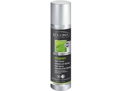 Prírodný deodorant pre mužov BIO ginko a kofeín LOGONA (Objem 100 ml)