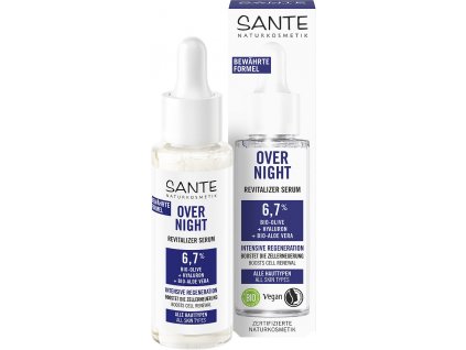 Nočné revitalizačné sérum OVER NIGHT Sante 30 ml