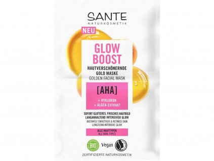 zlata maska glow boost sante