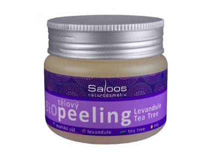 Telový peeling Levanduľa -Tea Tree - Saloos (Objem 140 ml)