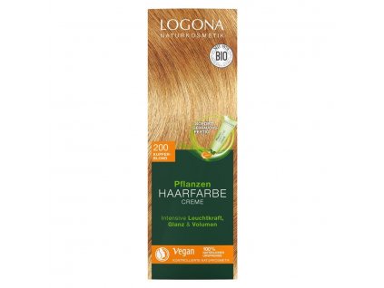 Krémová farba na vlasy Medená blond LOGONA (Objem 150 ml)