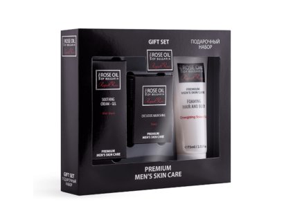 0013d51744ff5484683a55743319db00 darcekovy set pre muzov s ruzovym olejom krem po holeni mydlo a sprchovy gel biofresh 1