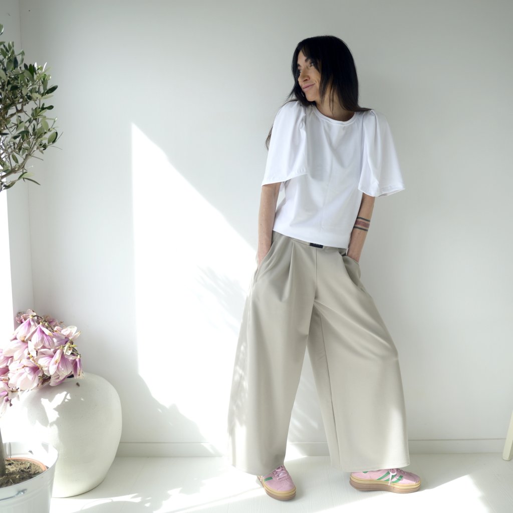 Triko VOLVER modal white (Velikost L)