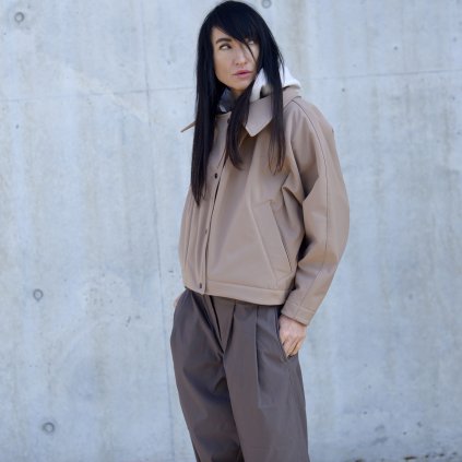 Bunda OLVIDA soft camel (Velikost na míru)