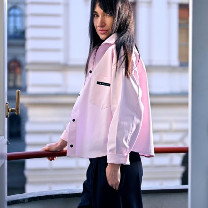 Košile PROXIMA bavlna pinko (Velikost L XL)