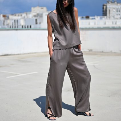 Top LOLA TENCEL mokka (Velikost L XL)