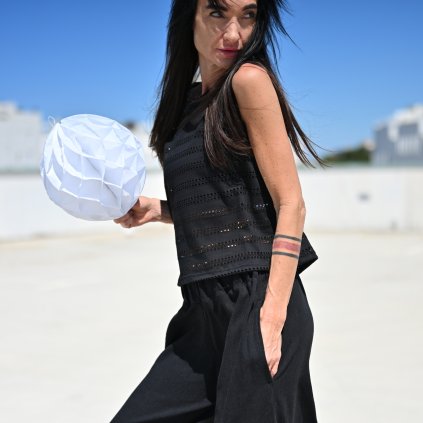 Top LOLA madeira blk (Velikost L XL)