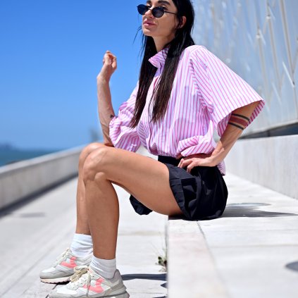 Lisboa košile bavlna Strip