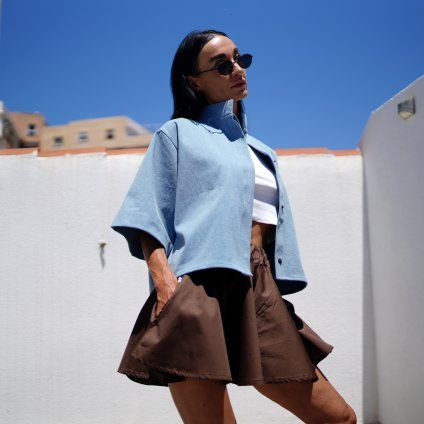 Lisboa košile JEANS light blue