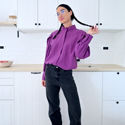 Košile Evaluna tencel VIOLETA ♥