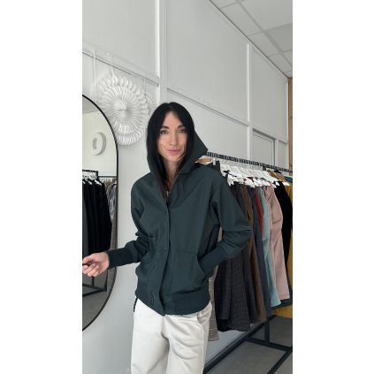 Bomber bunda soft dark green