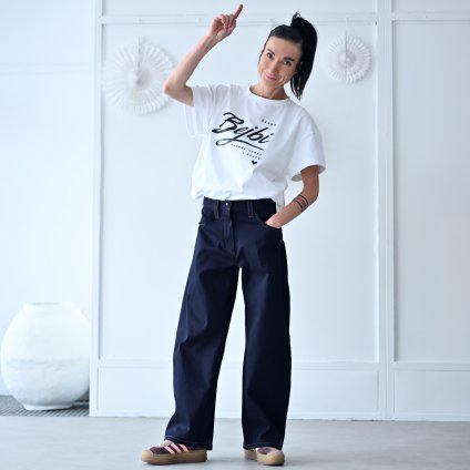 Kalhoty TIERRA Jeans Navy-orange