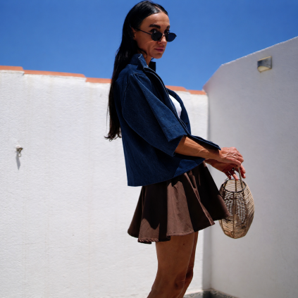 Lisboa košile JEANS navy