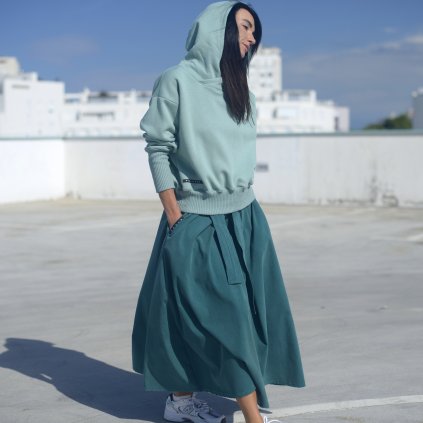 Mikina Losiento Cap dark mint (Velikost L)