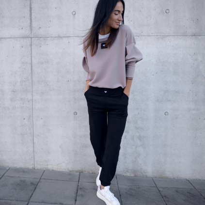 Mikina ARLO 3D pudr RUZ (Velikost L)