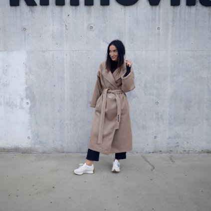 Kabát Charmé light camel (Velikost uni)