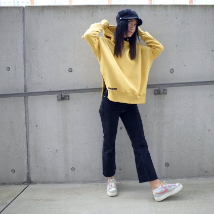 Mikina Porfavor light lemon (Velikost uni)