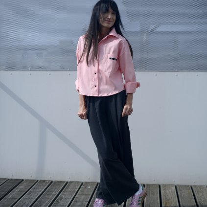 Košile PROXIMA kepr light APRICOT (Velikost L XL)