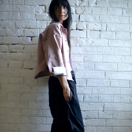 Košile PROXIMA kepr pudr ROSÉ (Velikost L XL)