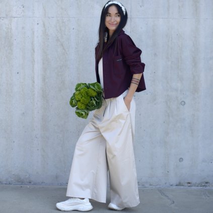 Košile PROXIMA kepr vino (Velikost L XL)