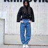 Kalhoty COMPRO jeans midlle blue