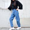 Kalhoty COMPRO jeans midlle blue