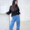 Kalhoty COMPRO jeans midlle blue