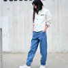 Kalhoty COMPRO jeans midlle blue