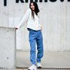 Kalhoty COMPRO jeans midlle blue