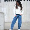 Kalhoty COMPRO jeans midlle blue