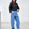 Kalhoty COMPRO jeans midlle blue