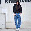 Kalhoty COMPRO jeans midlle blue