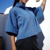 Lisboa košile JEANS midlle blue