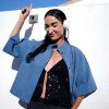 Lisboa košile JEANS midlle blue