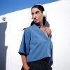 Lisboa košile JEANS midlle blue
