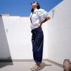 Kalhoty COMPRO melange jeans Navy