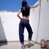Kalhoty COMPRO melange jeans Navy